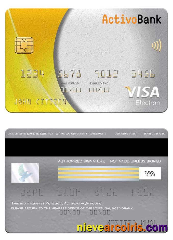 Portugal Activobank visa electron card
